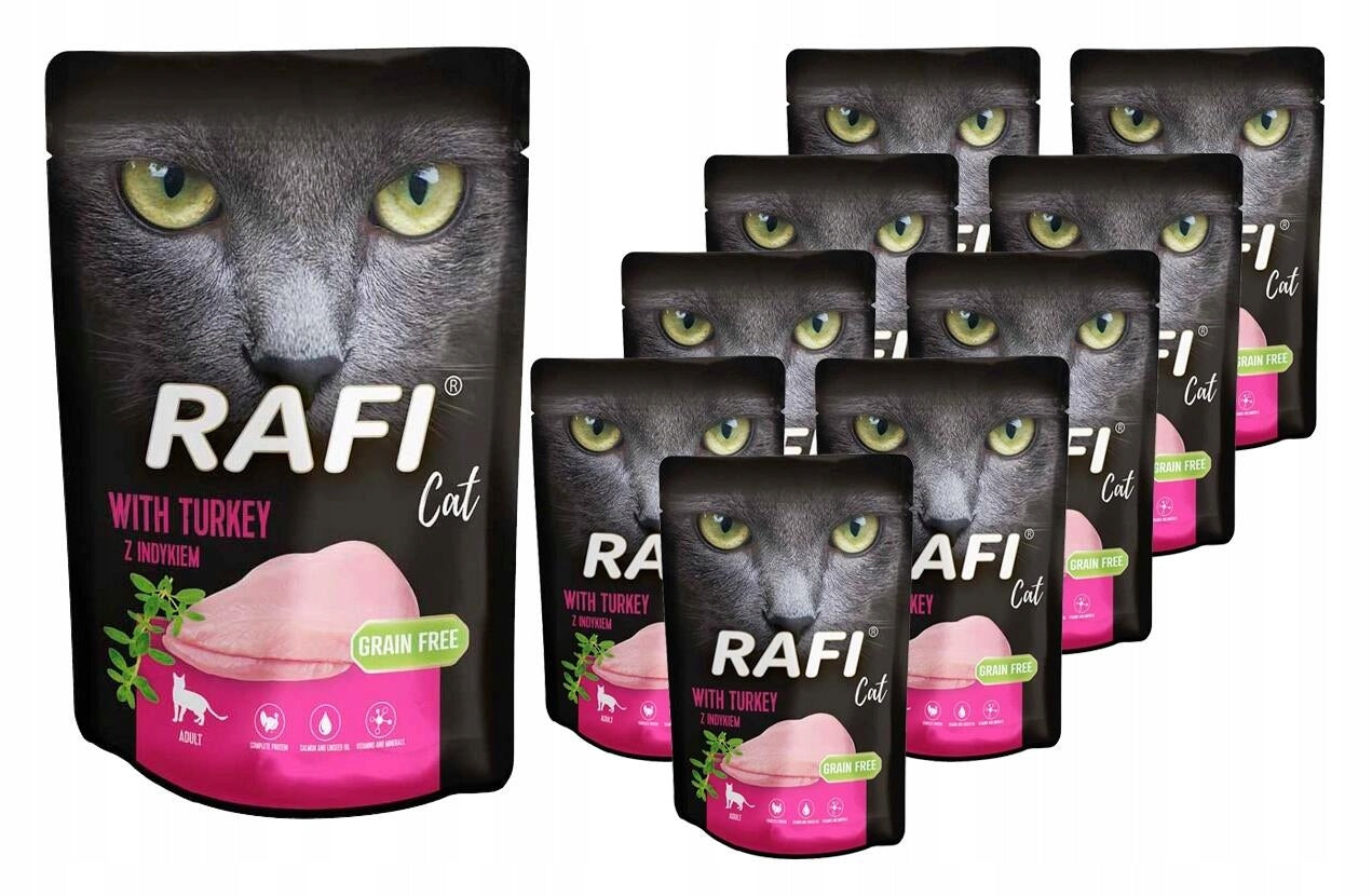 RAFI CAT FOOD TURKEY 100G X10