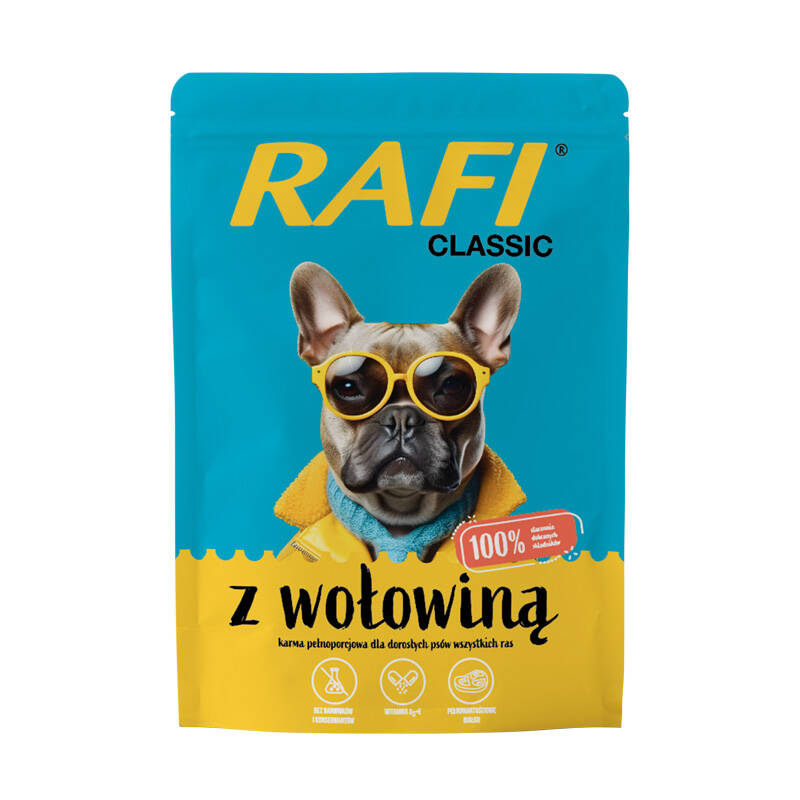 RAFI CLASSIC WET DOG FOOD 400G BEEF