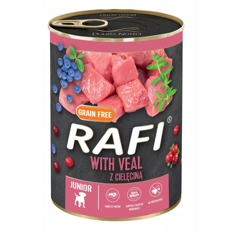 RAFI JUNIOR Mix of flavors Wet food PUPPIES 20x400g Product weight 0.4 kg