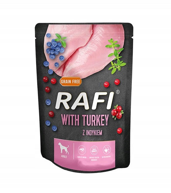 RAFI wet dog food MIX of flavors 10x300g beef turkey DOLINA NOTECI EAN (GTIN) 5906641657731