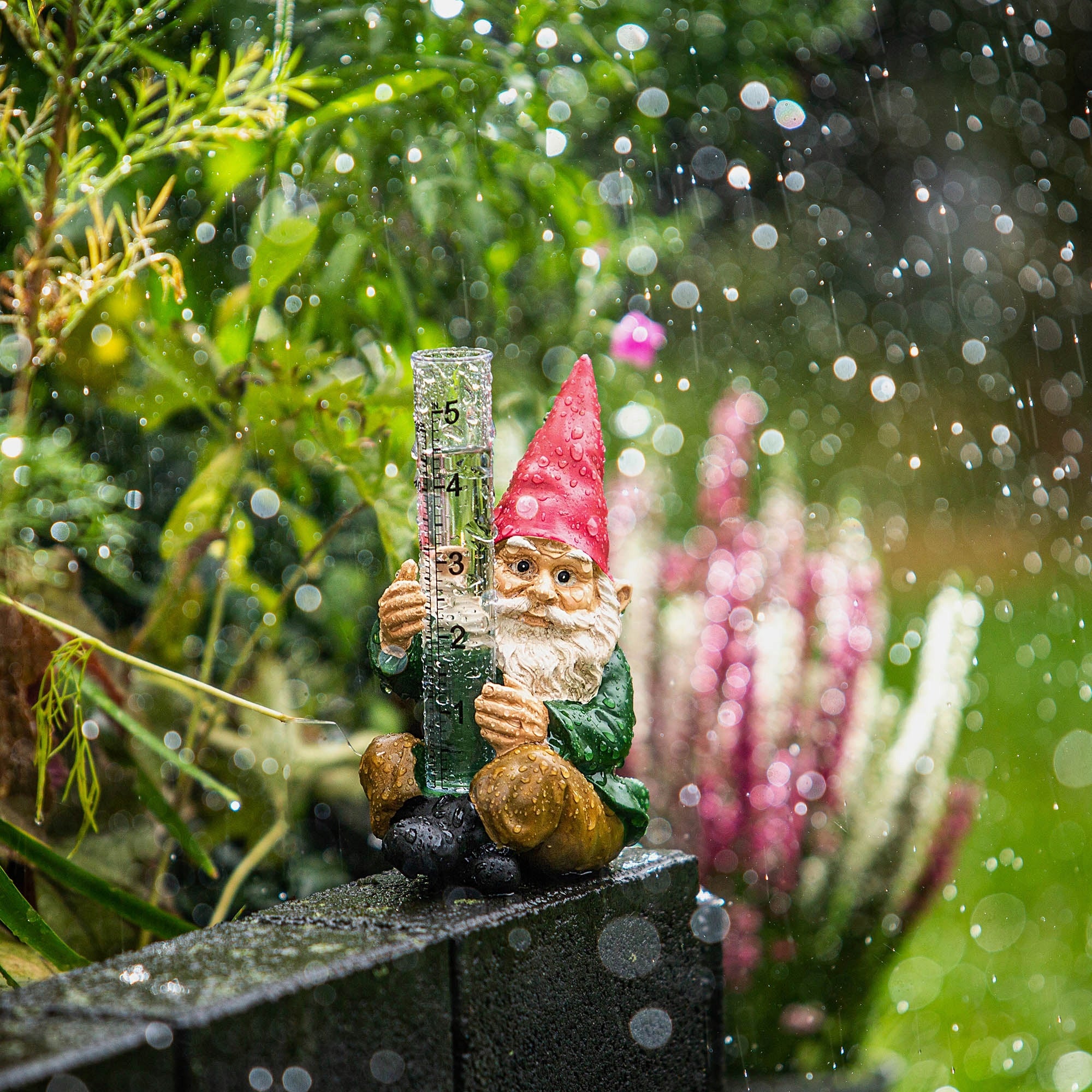 RAIN GAUGE RAINFALL CATALOG DECORATIVE GARDEN DWARF Packaging status original