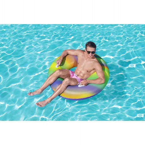 RAINBOW SWIMMING WHEEL 119CM BESTWAY 36352 Color multicolor