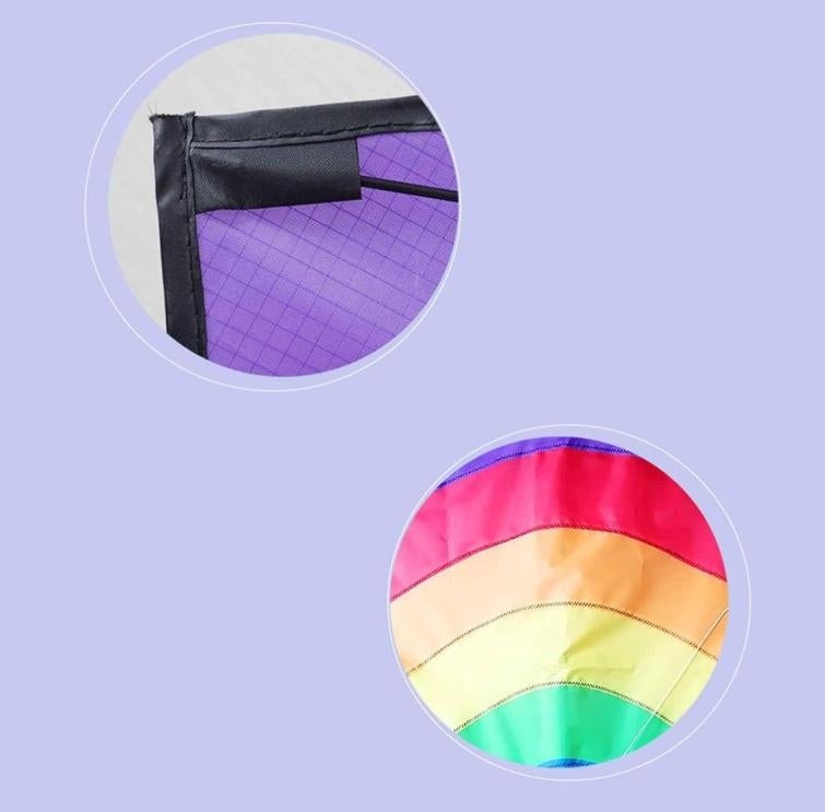 RAINBOW kite 64x158 cm FOLDING FIBERGLASS GIFT Product height 158 cm