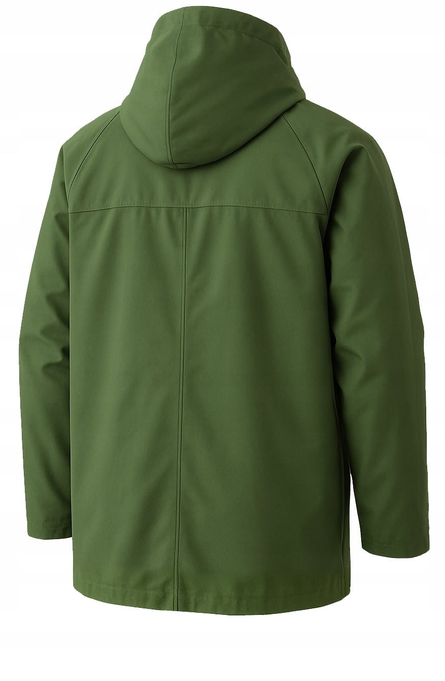 RAINCOAT JACKET Unisex PVC STORMTROOPER WITH hood RAINWATER Manufacturer code PVC GREEN