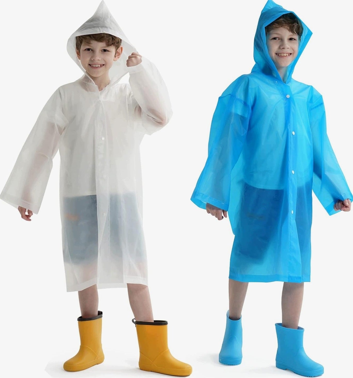 RAINCOATS PONCHO HOODED SLEEVES WATERPROOF REUSABLE