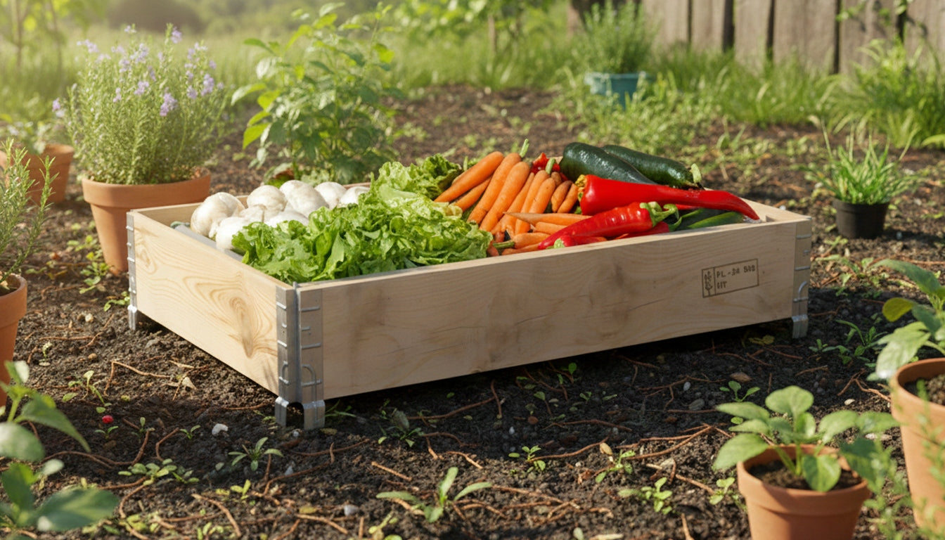 RAISED BED GARDEN VEGETABLE GARDEN HERBARIUM WOODEN CHEST 120X80CM Manufacturer code NP-C/2/120-80
