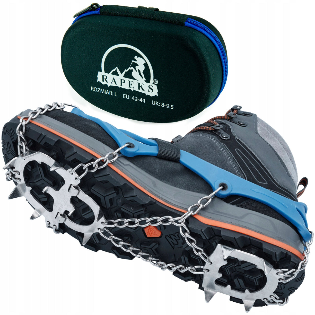 Schuhbeschläge Rapeks ICETRAK L (42-44), blau 