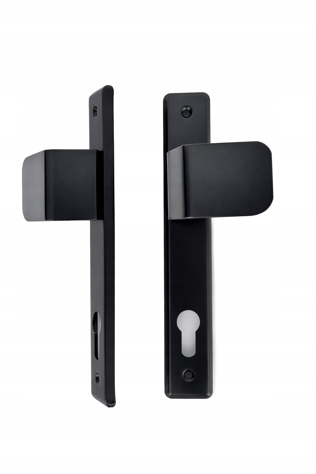 RAL 9005 handrail for doors, wickets and gates with a sign with a spacing of 90 Brand MATI