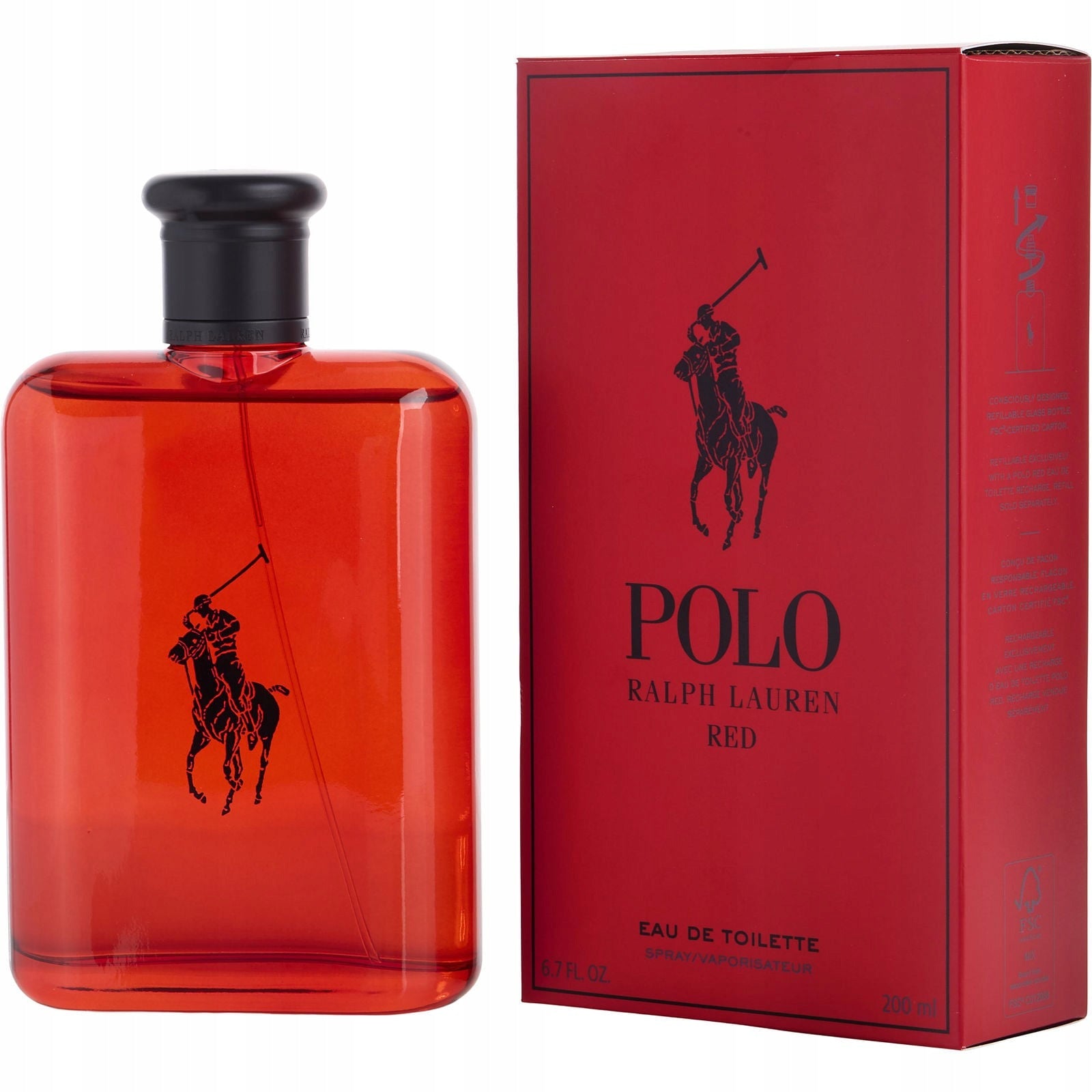 RALPH LAUREN POLO RED 200ML EAU DE TOILETTE FOR MEN EDT