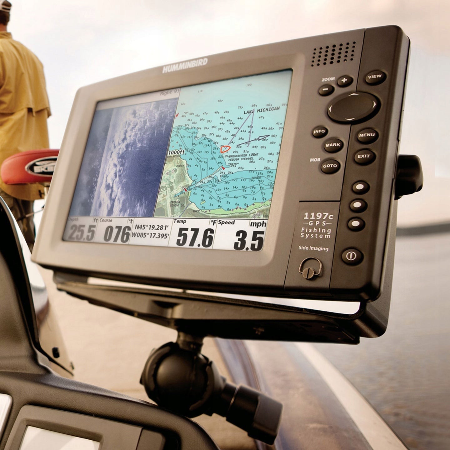RAM-D-111U-C LARGE HEAVY ECHO SOUNDER HOLDER GPS PLOTTER BALLS D 2,25 inch Product weight with unit packaging 0.4 kg
