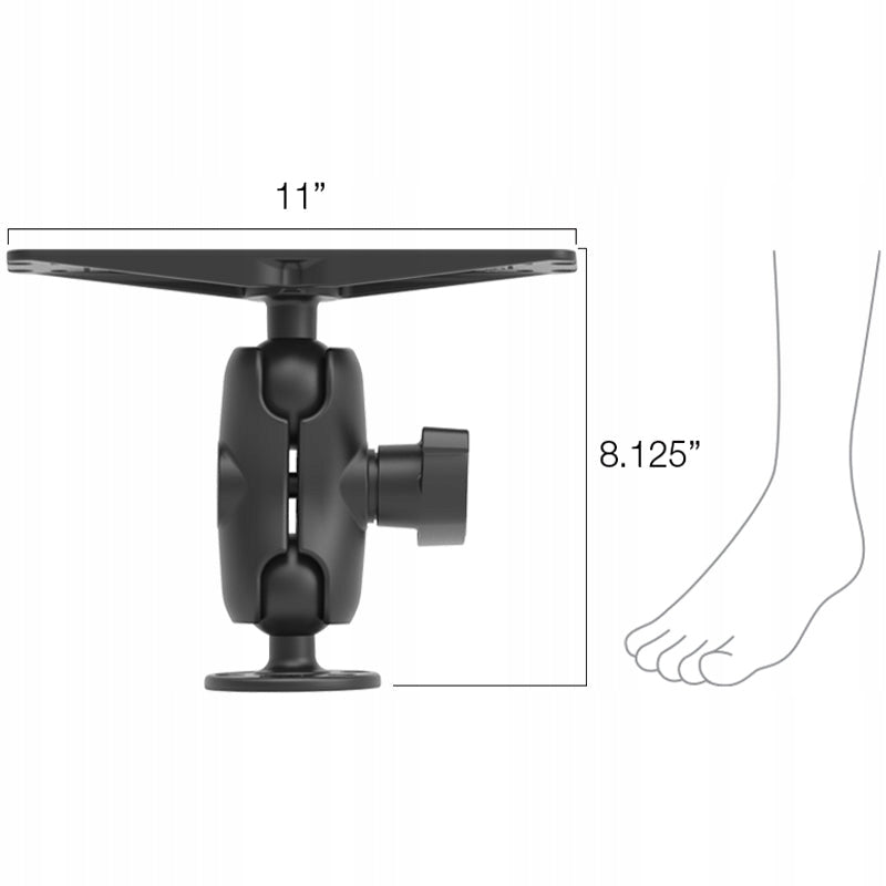 RAM-D-111U-C LARGE HEAVY ECHO SOUNDER HOLDER GPS PLOTTER BALLS D 2,25 inch
