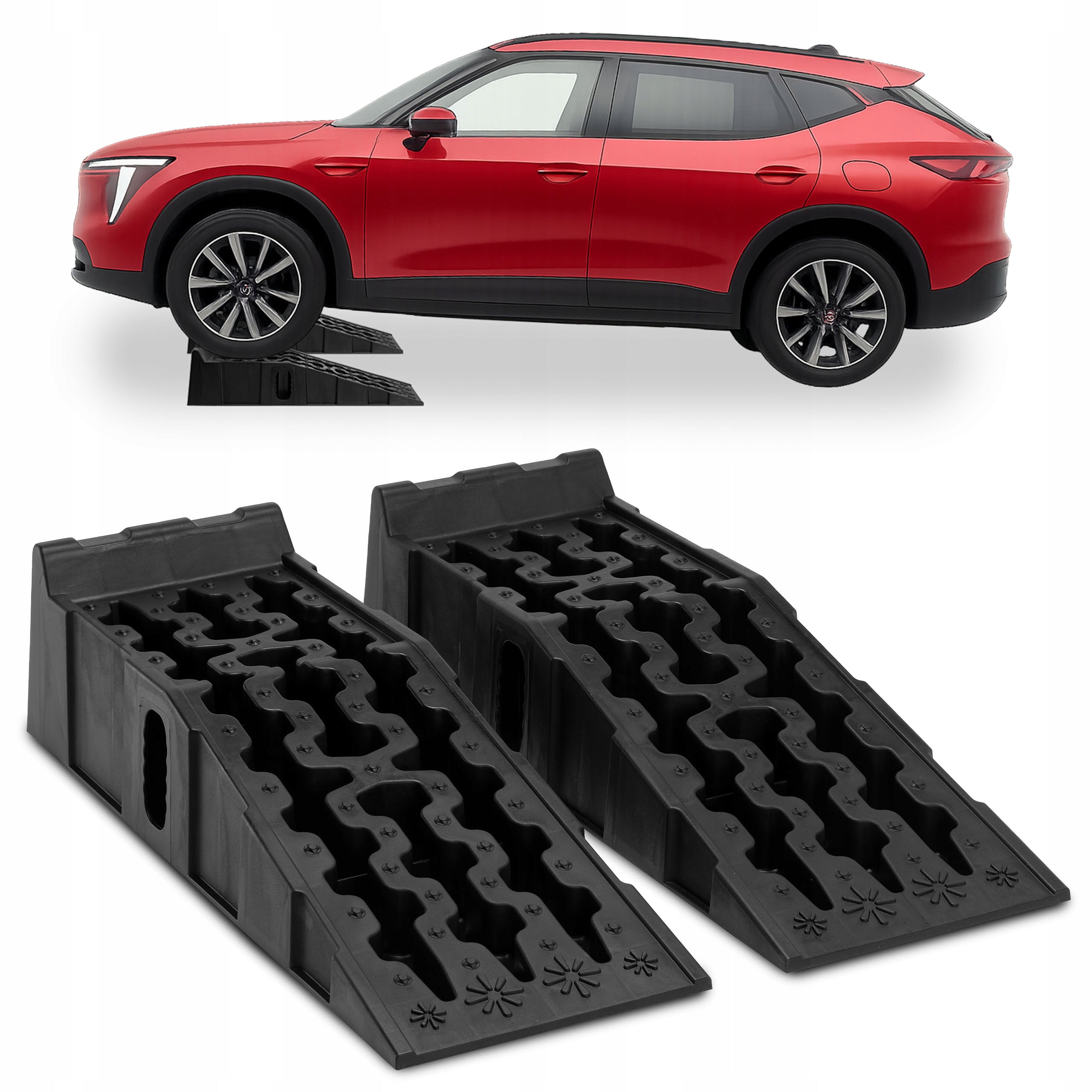 RAMP INRUN CAR RAMP DRIVEWAY SET 2PCS 5T HIGH 17CM