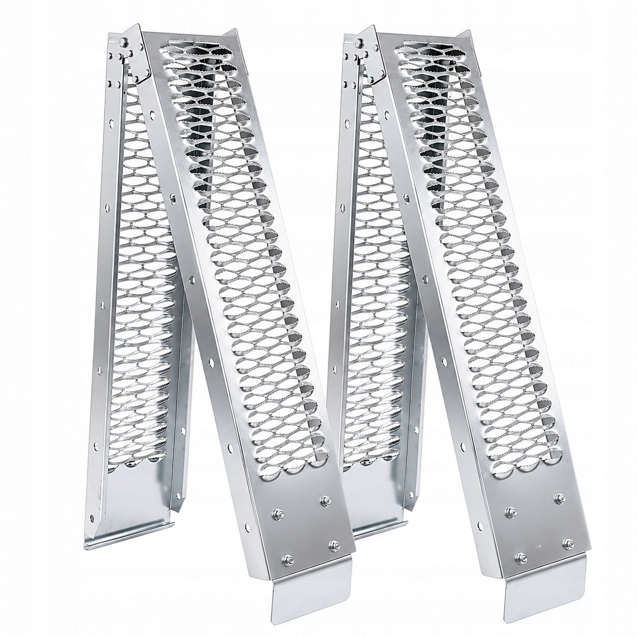 RAMPS FOLDING RELOADING RAMP DRIVEWAY 195cm 400kg OVERRUN X2