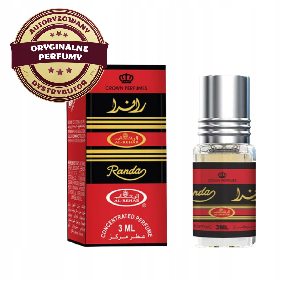 RANDA ARABIC PERFUME IN OIL ORIENTAL WOODY OUD STRONG 3 ml AL REHAB