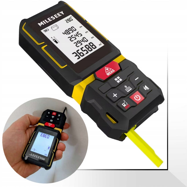 RANGEFINDER LASER DIGITAL DISTANCE METER FOOT TO ANGLE 100 METERS USBC Brand Mileseey