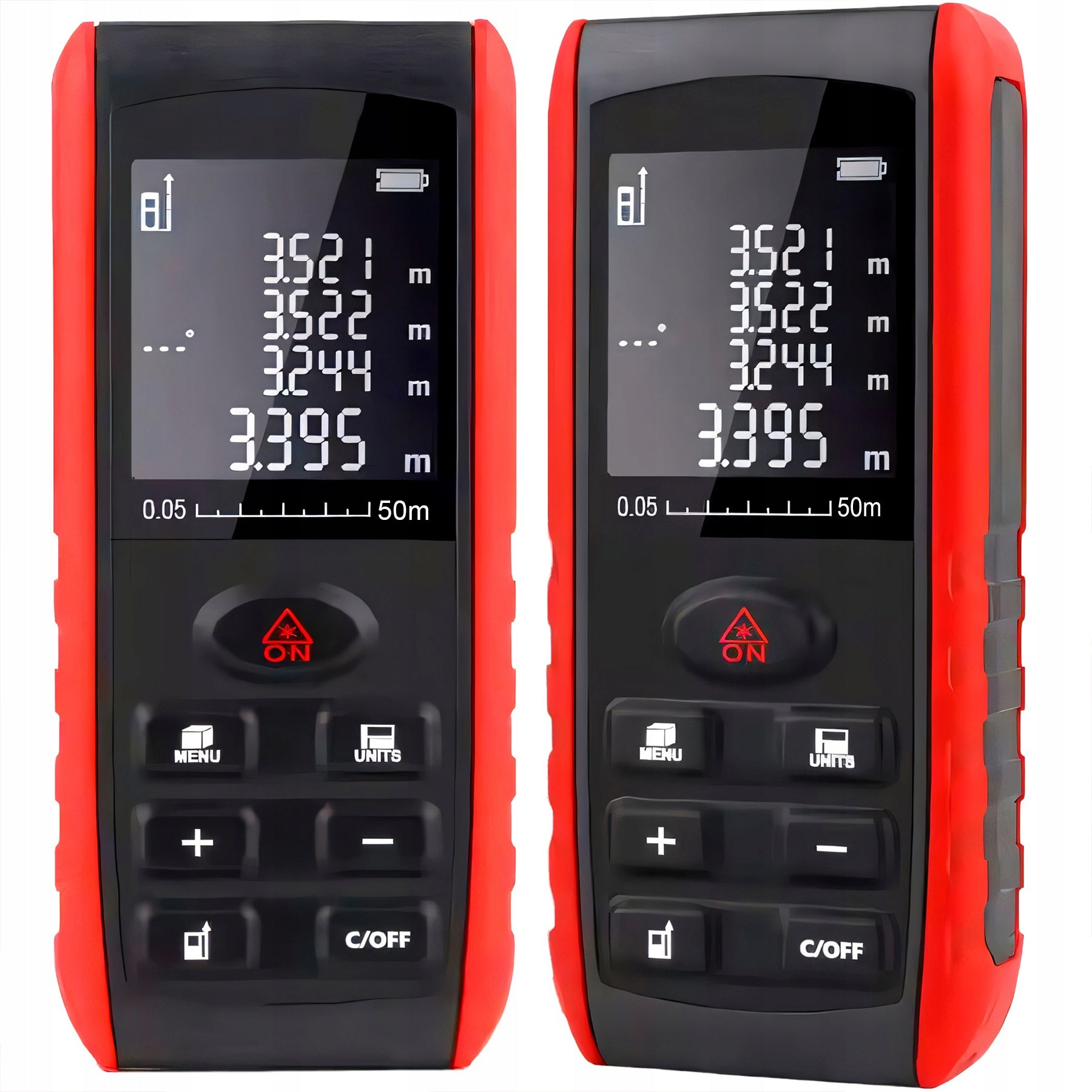 RANGEFINDER LASER DISTANCE METER 50M DIGITAL LEVEL LCD PROTRACTOR Measurement accuracy (+/- mm) 1,5