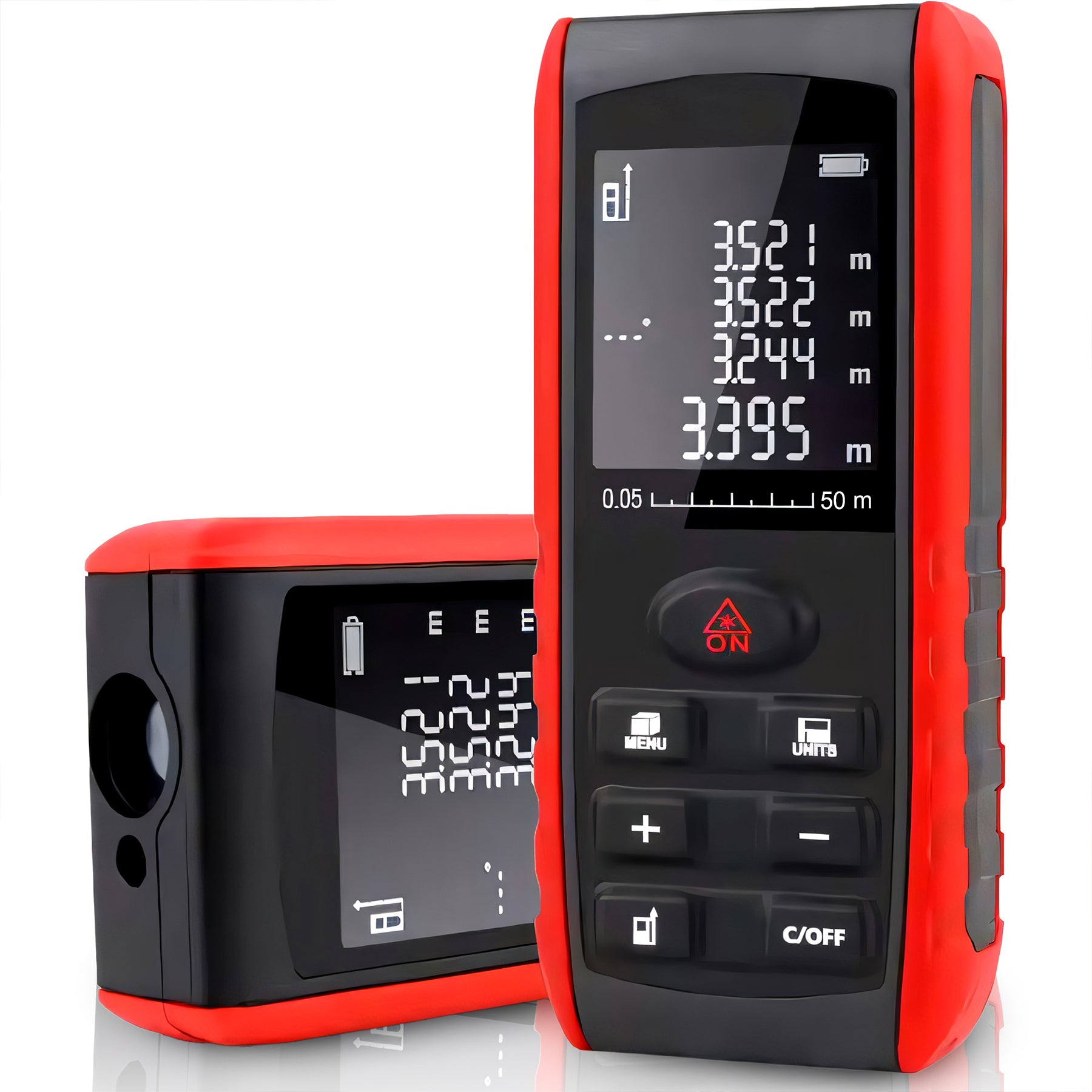RANGEFINDER LASER DISTANCE METER 50M DIGITAL LEVEL LCD PROTRACTOR Packaging status original