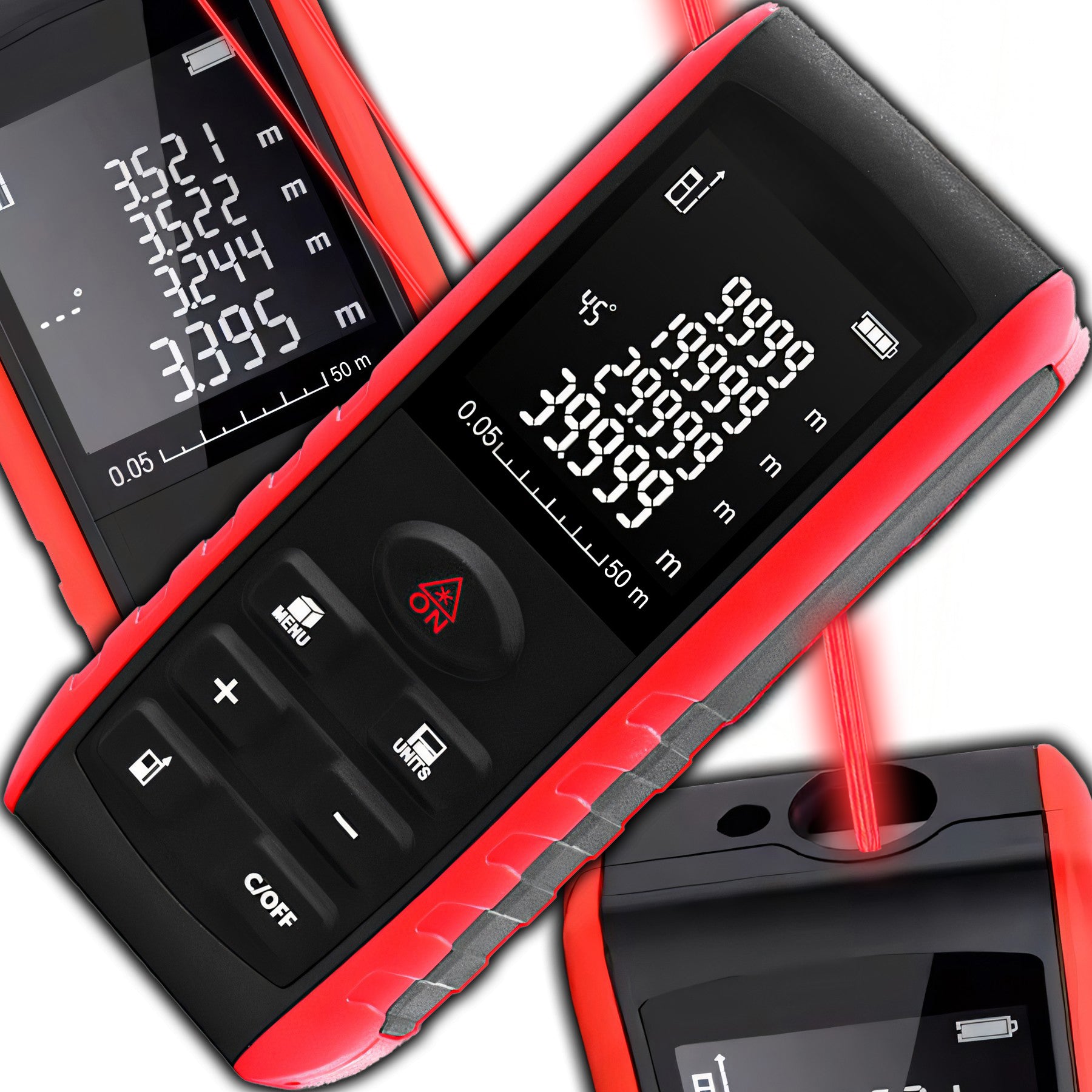 RANGEFINDER LASER DISTANCE METER 50M DIGITAL LEVEL LCD PROTRACTOR