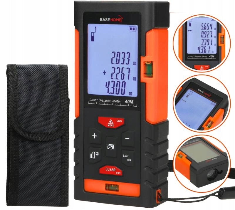 RANGEFINDER LASER DISTANCE METER DIGITAL 40M LEVEL BASEHOME CASE Manufacturer code 60
