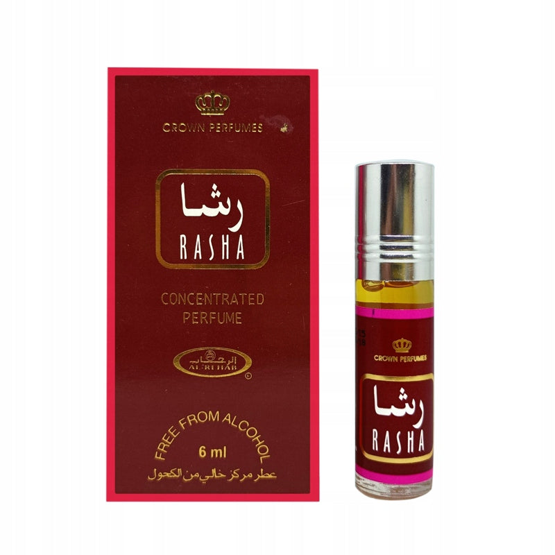 RASHA ARABIC PERFUME IN OIL WOMEN FLORAL ROSE AMBER 6ML AL REHAB Manufacturer code 6291110003430