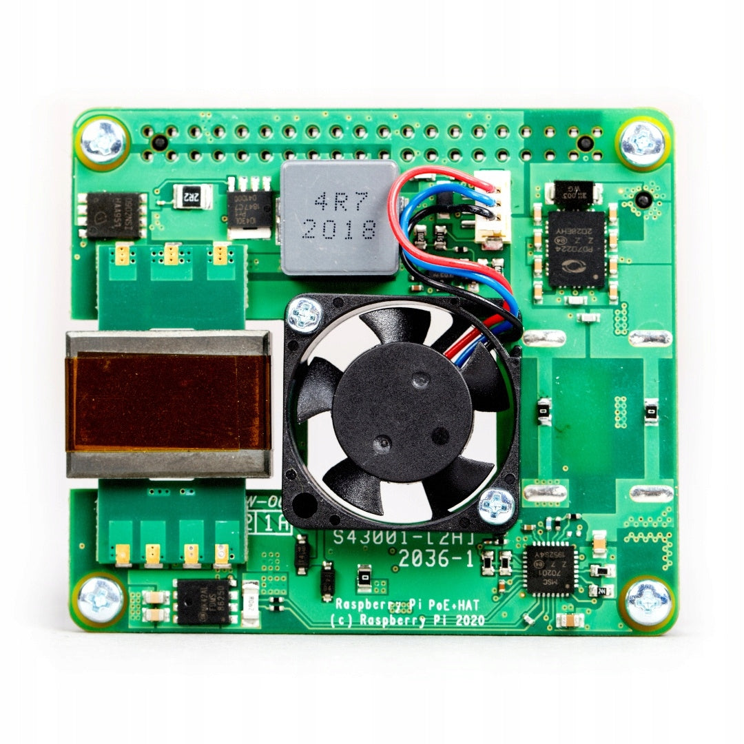 RASPBERRY-PI Power over Ethernet (PoE) HAT for Raspberry Pi 3 Model B+ /4B