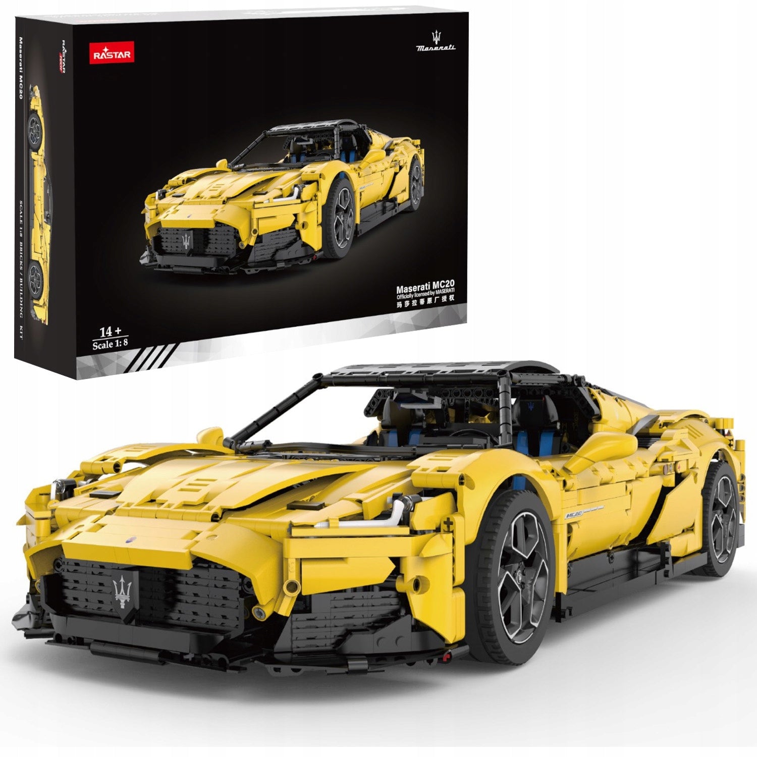Konstruktorius Rastar 1:8 Maserati MC20, 93510, 3457 d.