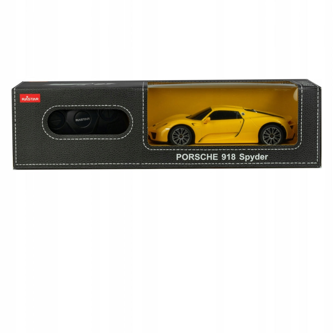 RASTAR AUTO, on radio, Porsche 918 Spyder, 1:24 Color yellow
