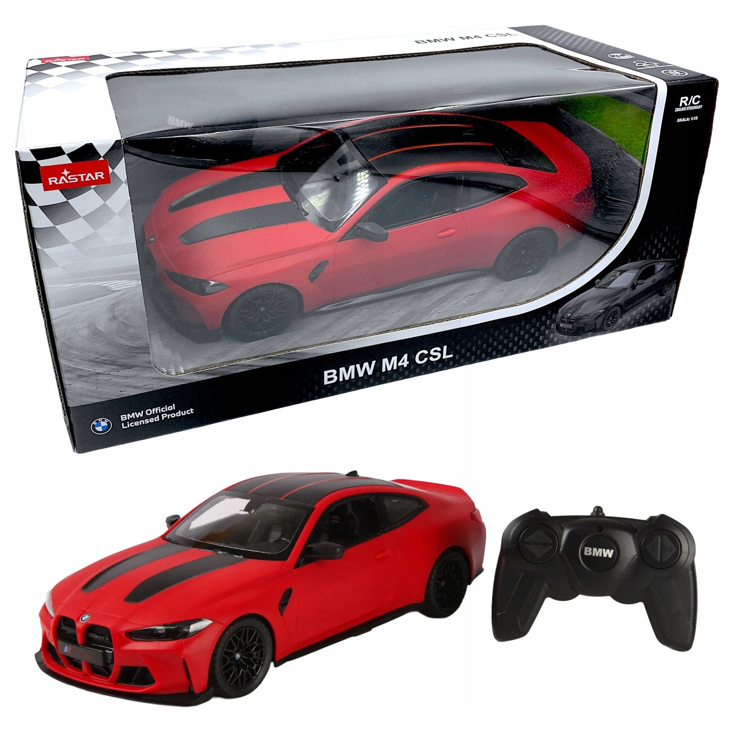 RASTAR BMW M4 CSL Red 1:16 R/C 2,4Ghz Car Auto Remote Controlled