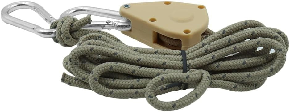 RATCHET HOOK ROPE 2M ADJUSTABLE CARABINER STRONG Brand no brand