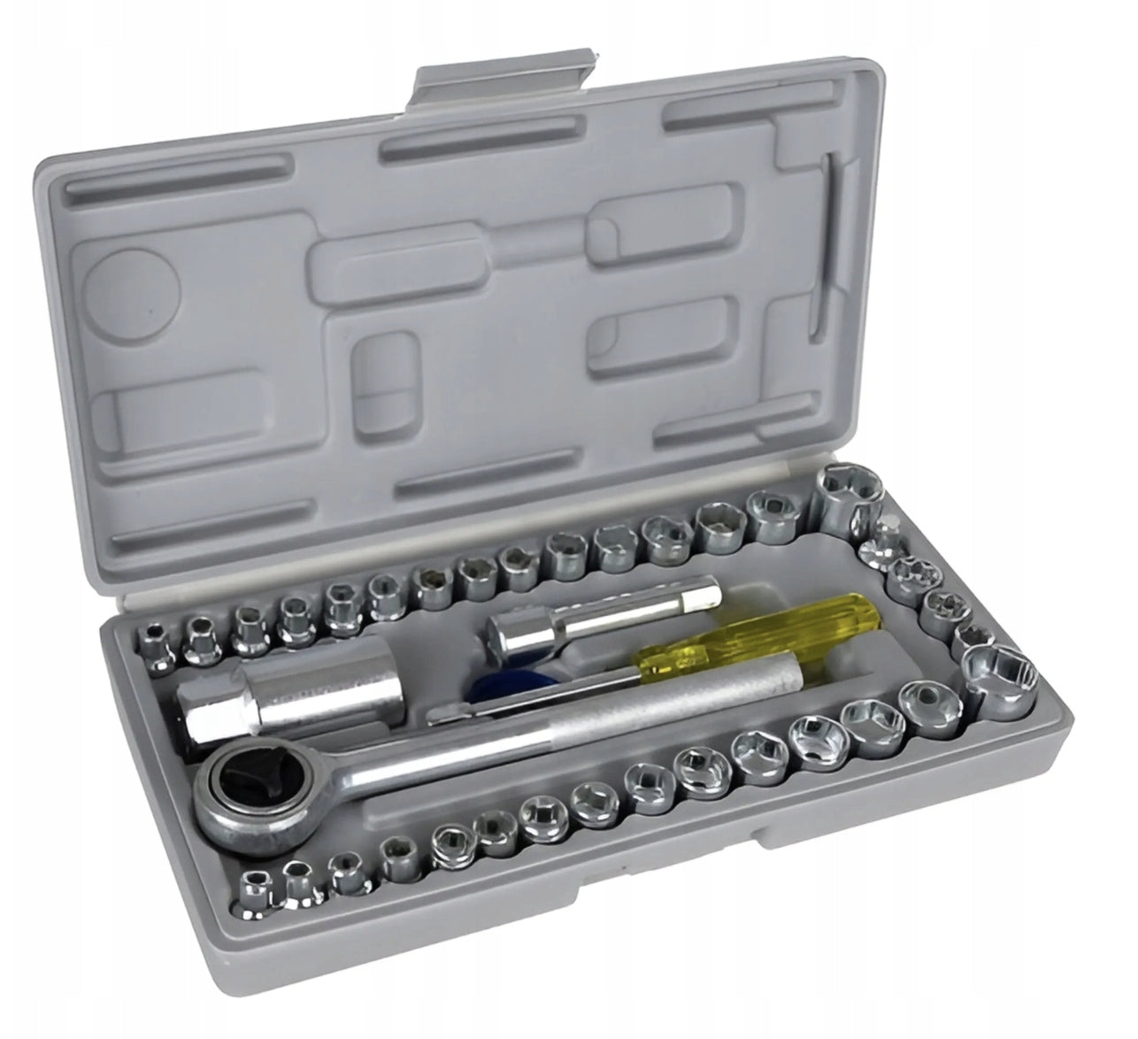 RATCHET SOCKETS SOCKET WRENCH SET 40 PIECES SOCKET WRENCHES + CASE Manufacturer code 1040