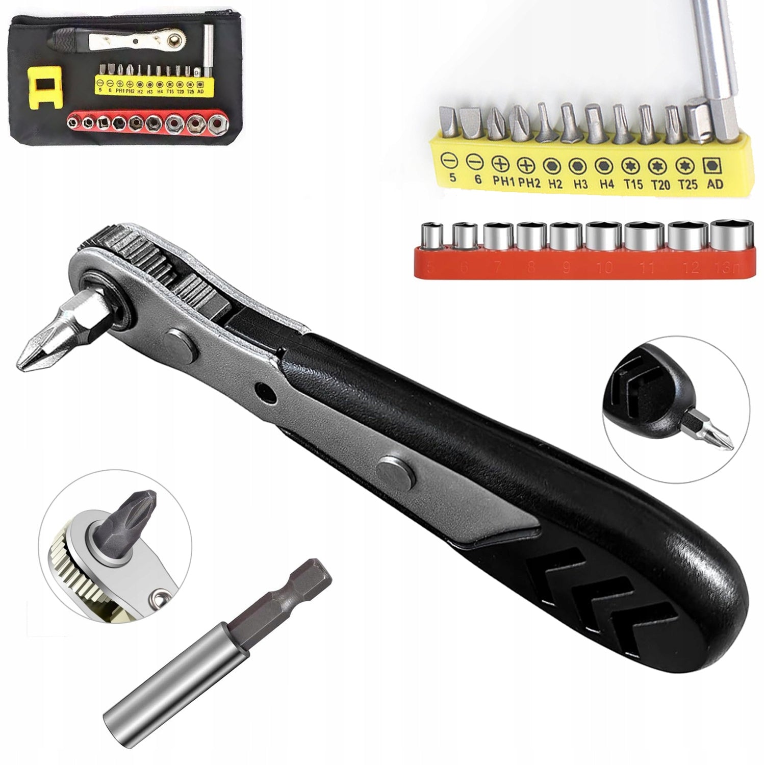 RATCHET WRENCH REPAIR RATCHET MAGNETIC COMPACT MANUAL SCREWDRIVER