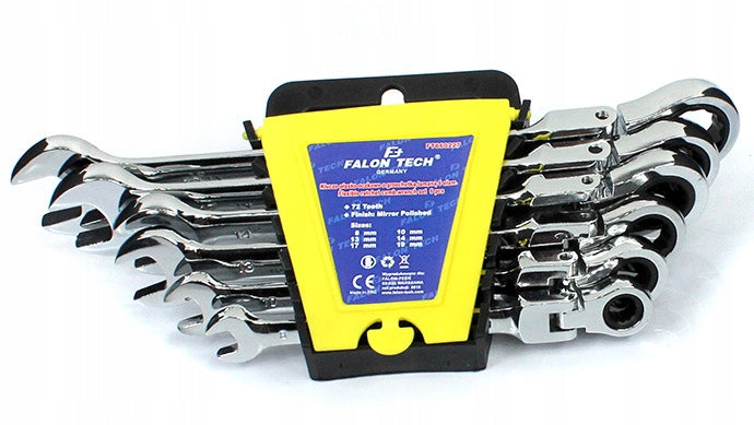 RATCHETING FLAT EYE WRENCHES BROKEN 8-19 6F Product weight with unit packaging 2 kg