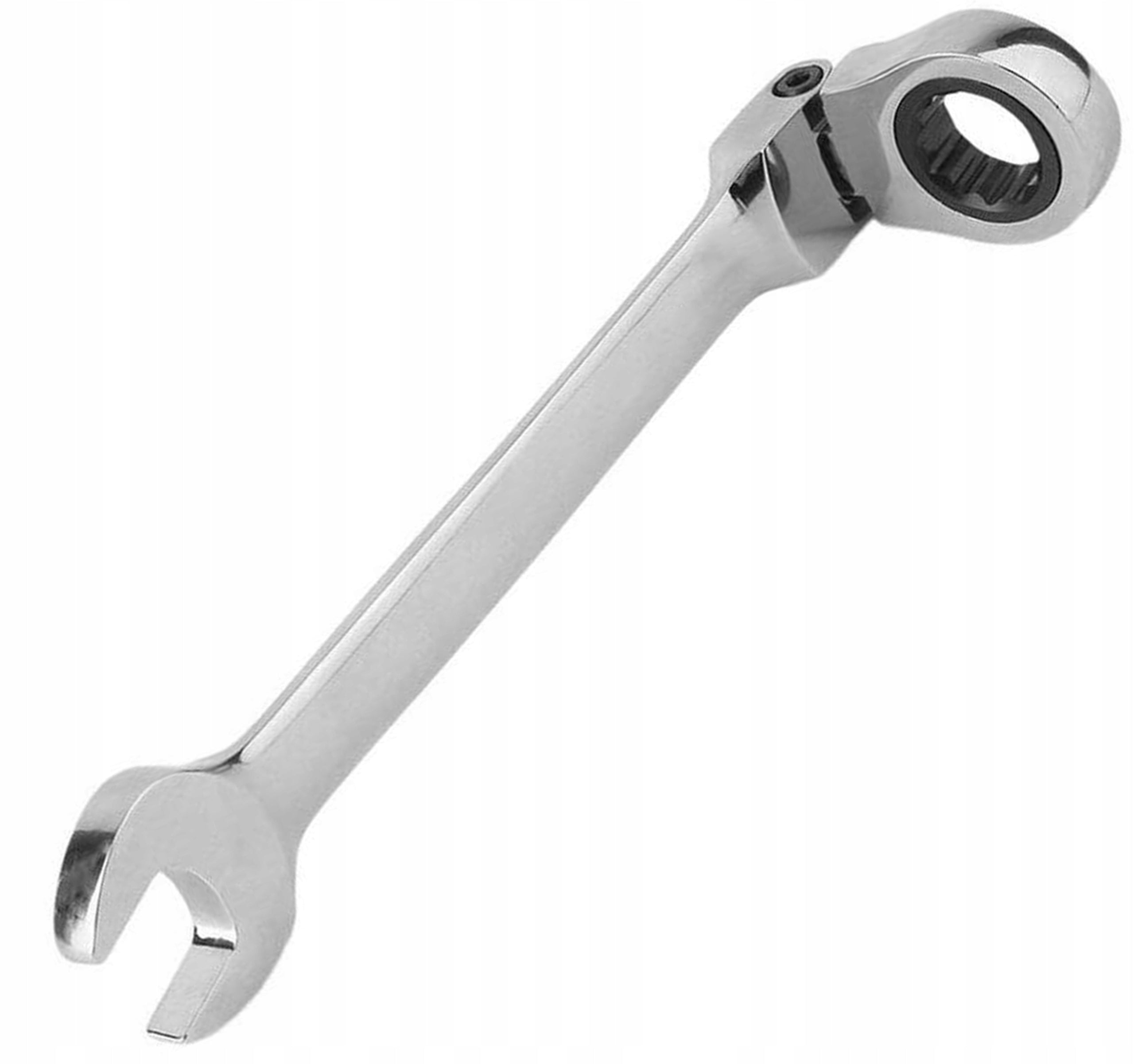 RATCHETING FLAT EYE WRENCHES FORGED CrV 12-EL 8-19MM SET Brand Silver