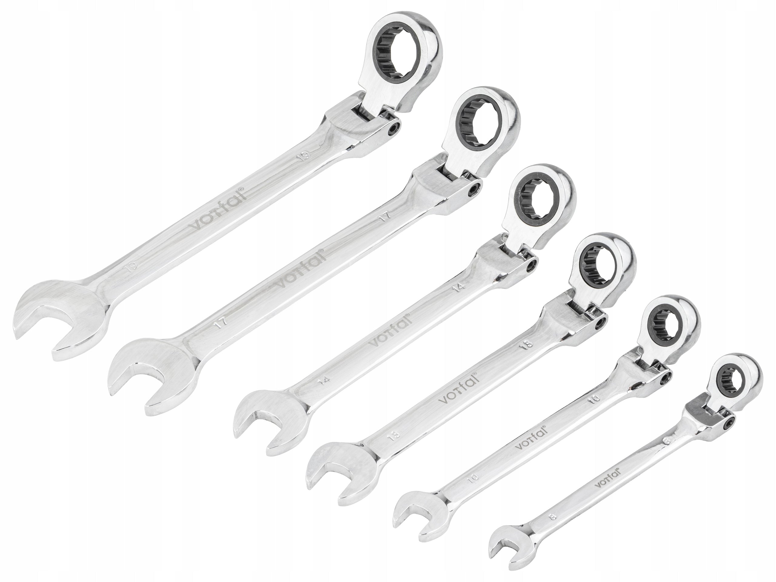RATCHETING WRENCHES BROKEN 8-19 MM 6EL FORGED VORFAL Manufacturer code V08101