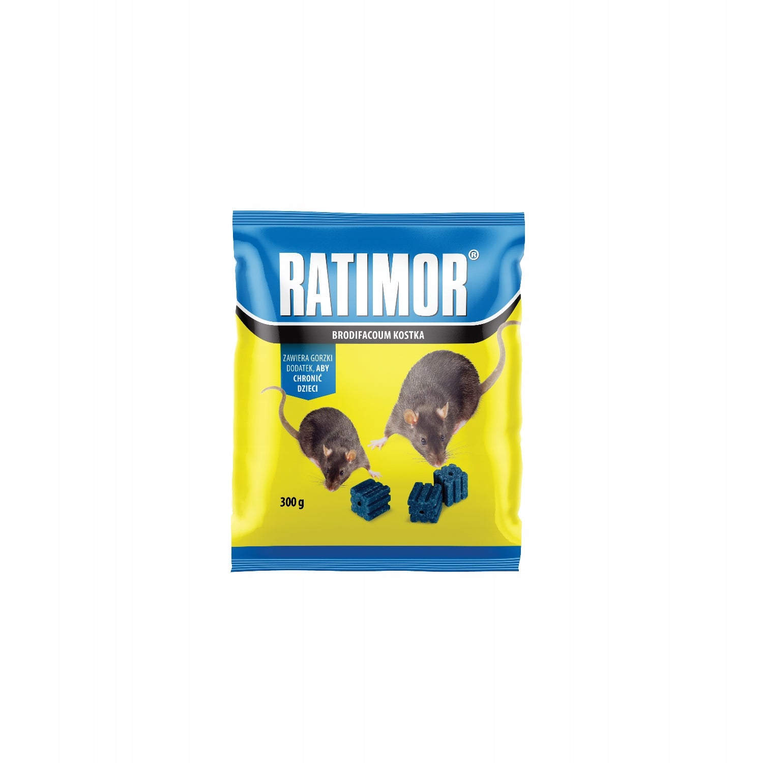 RATIMOR BRODIFAKUM Poison for mice and rats Cube 10g blue 300g Packaging status original