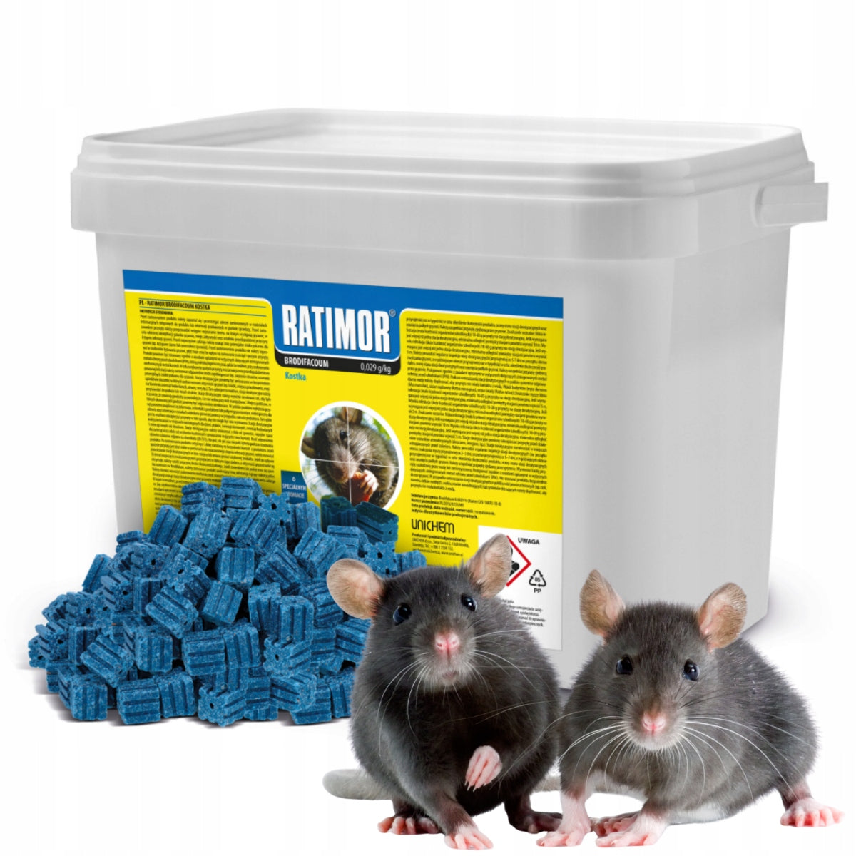 RATIMOR BRODIFAKUM Poison for mice and rats Poison Blue cube 3kg