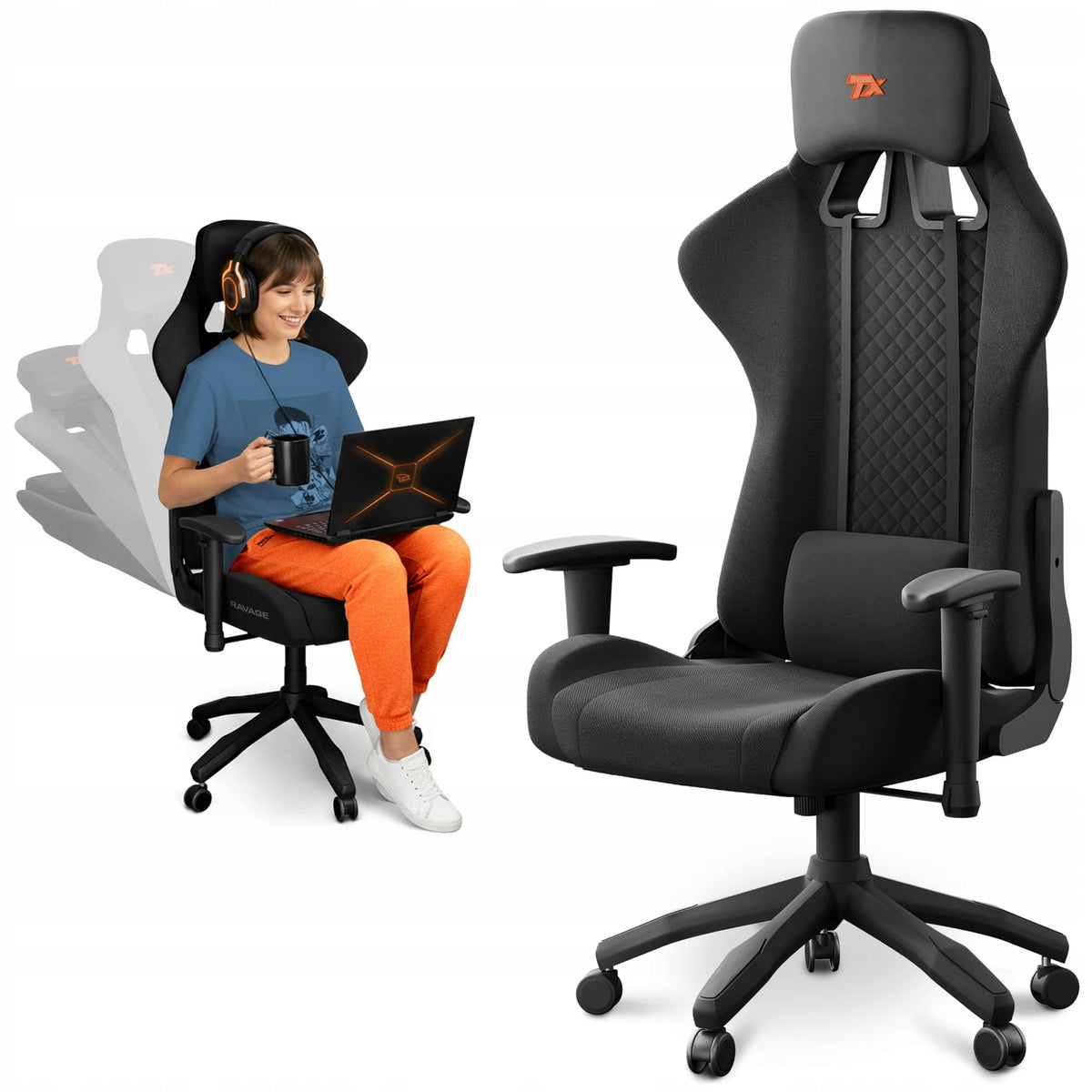 RAVAGE TREX E-SPORTS Gaming Office Chair Adjustable for Gaming