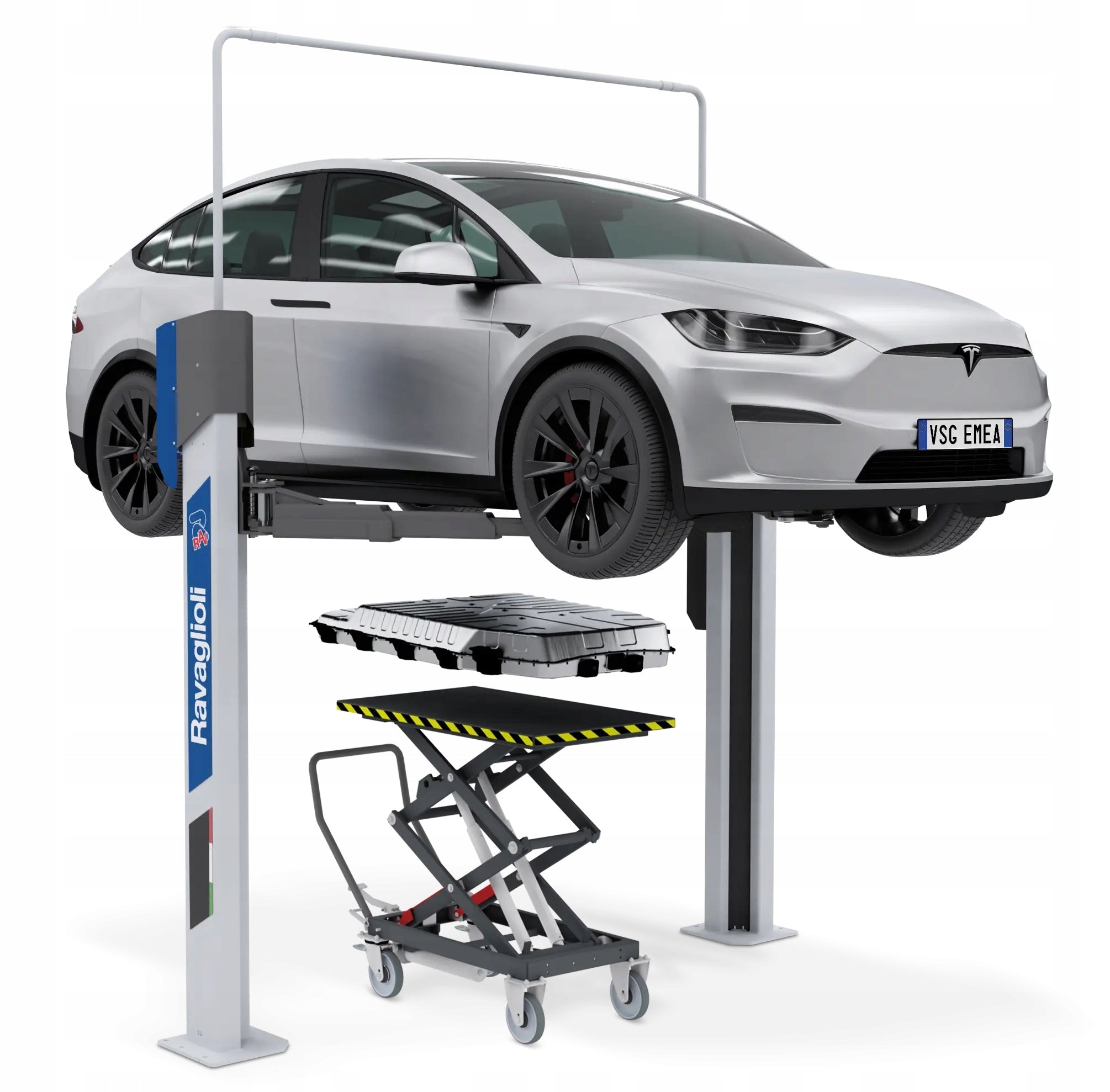 RAVAGLIOLI KPX35EV LIFT 2 COLUMN TOP-JOINTED ADJUSTABLE ELECTRICS EAN (GTIN) 5063084199393