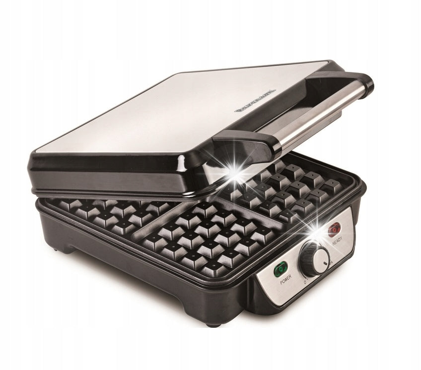 RAVANSON GR-7030 INOX 1100W Waffle Iron, 4 Waffles GR7030
