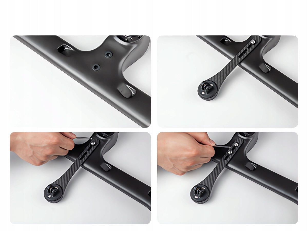 RAVEMEN AOM03 Carbon Fiber Computer Mount for Integrated Bars, Only 28g Power supply other