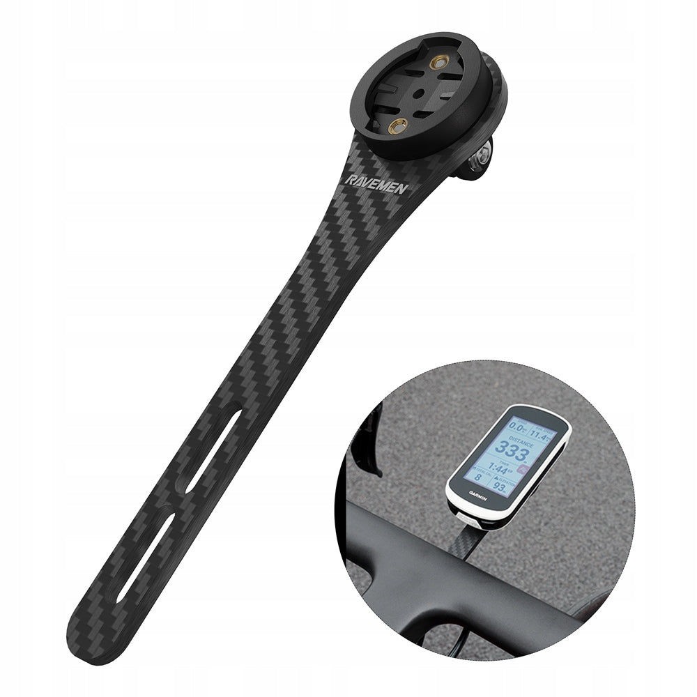 RAVEMEN AOM03 Carbon Fiber Computer Mount for Integrated Bars, Only 28g