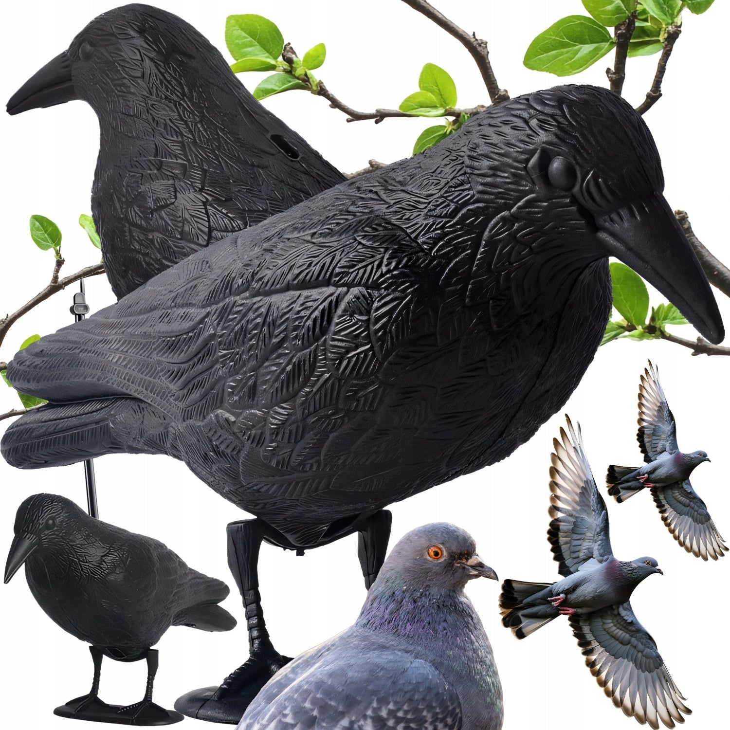 RAVEN BIRD REPELLENT PIGEON STARLINGS LARGE FOR BALCONY PIGEON BIRDS XXL Manufacturer code OR1140