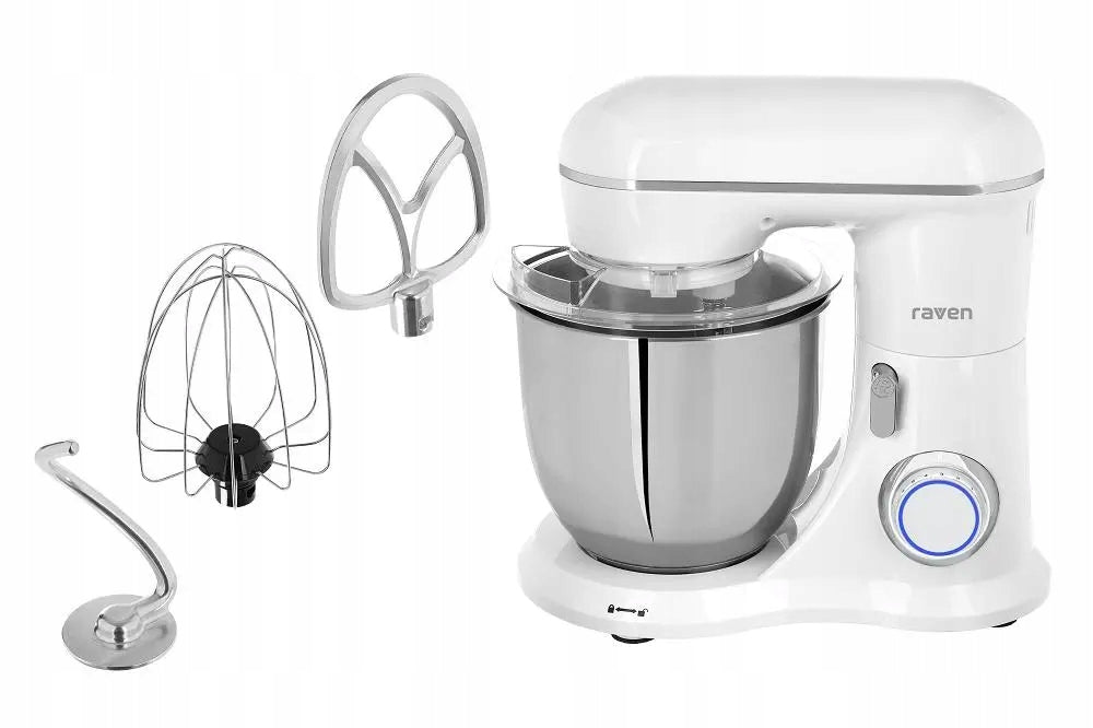 RAVEN ERW004 1300W 4.5L Planetary Kitchen Machine with Mixer, Whisk, Hook