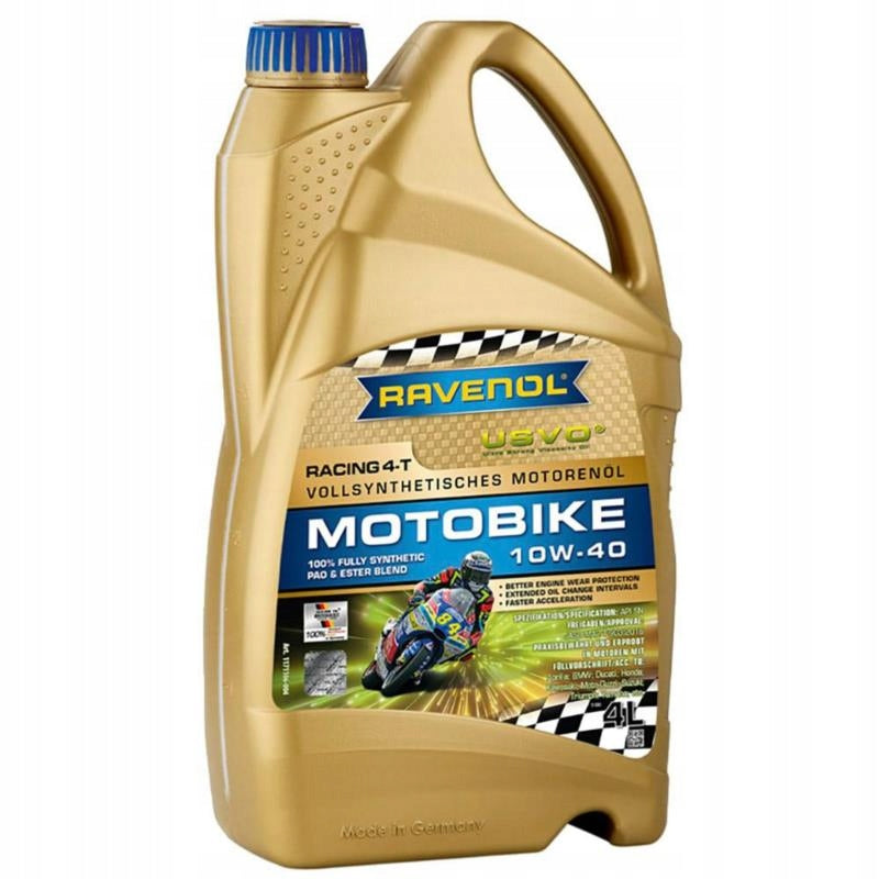 RAVENOL Racing-4T Motobike 10W40 4L - synthetic motorcycle oil