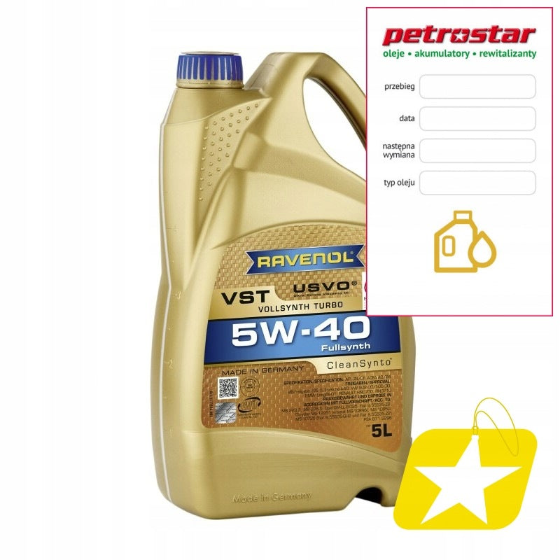 RAVENOL TURBO VST USVO SAE 5W40 5L