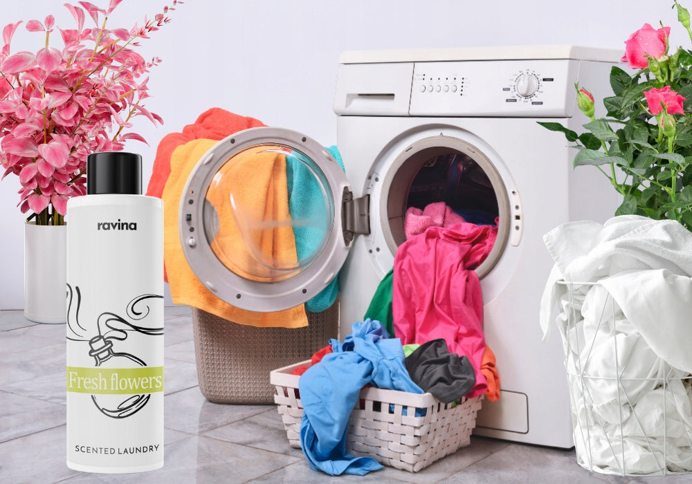RAVINA WASHING PERFUME FRESH FLOWERS FRAGRANCE FLOWERS FABRIC CLOTHES 200ml Form liquid