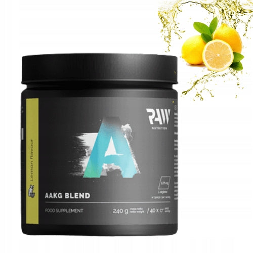 RAW NUTRITION AAKG BLEND 240g PUMP - CAPACITY - REGENERATION - LEMON
