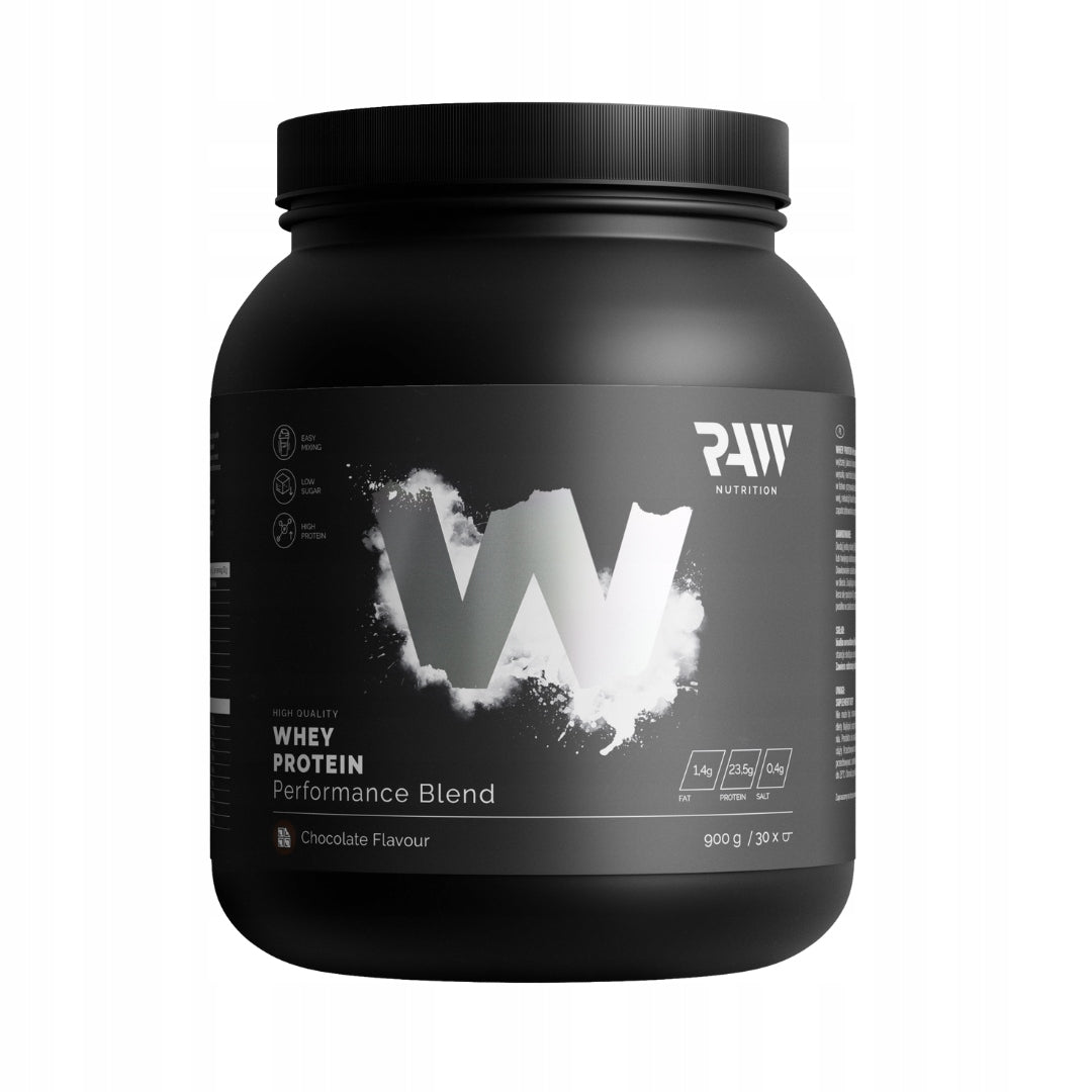 RAW NUTRITION WHEY PROTEIN BLEND WPC 900g PROTEIN WPC CONCENTRATE - CHOCOLATE Expiration date at least 1 year from the date of purchase