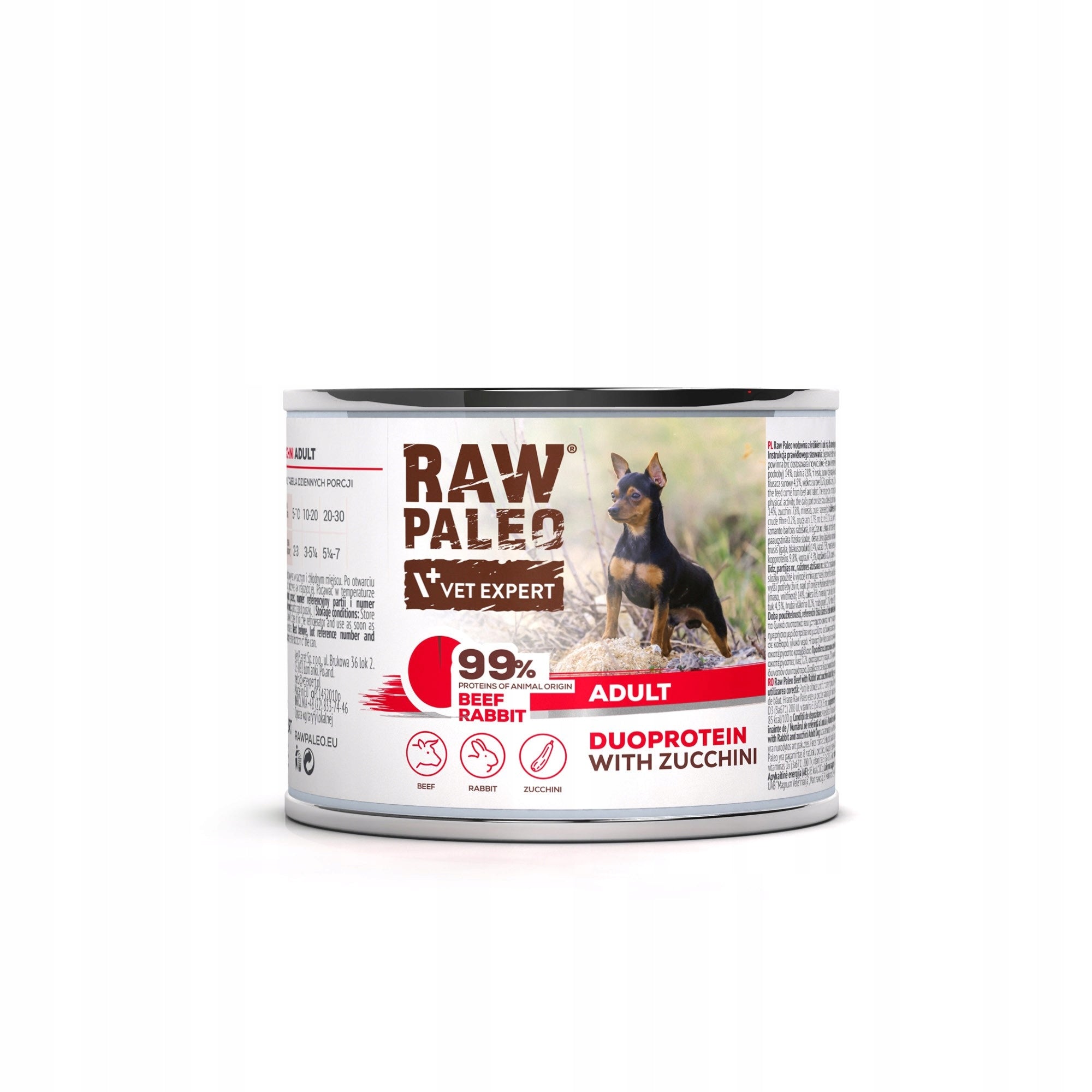 RAW PALEO ADULT BEEF & RABBIT 200G