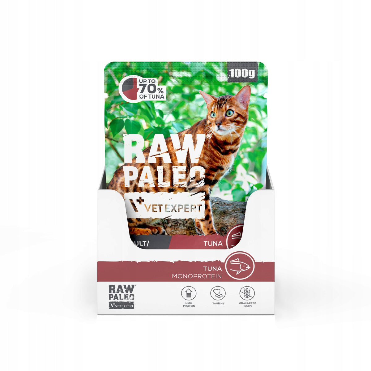 RAW PALEO ADULT/STERILISED CAT TUNA 12x100g OVERWEIGHT/STERILIZATION tuna Packaging status original